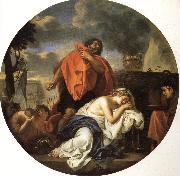 LE BRUN, Charles Jephthah's Sacrifice oil on canvas